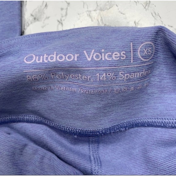 Outdoor Voices Warm Up Leggings Size XS Lilac - Picture 6 of 8